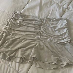 White mini skirt from I am Gia